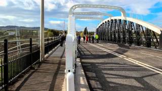 Sutton Weaver Swing Bridge Opening 10th October 2014 [upl. by Nomsed]