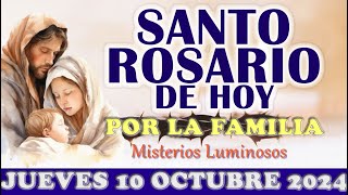 🌹SANTO ROSARIO DE HOY POR TODAS LAS FAMILIA 👨‍👩‍👧‍👦 JUEVES 10 OCTUBRE 2024🌹MISTERIOS LUMINOSOS 🌹 [upl. by Netloc]