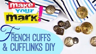 How to Make French Cuffs and Cufflinks [upl. by Bell]