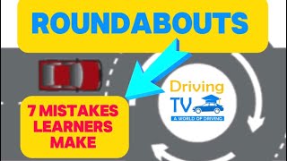 Tips On Roundabouts For Driving Test  Common Mistakes Learners Make [upl. by Lasko]