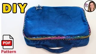 DIY Organizer zipper box bag Organizer Pouch Bag Tutorial [upl. by Felicia]