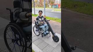 12inch wheelchair attachment with 350W motordisabledtricycleelectricscooterelderlyautomobile [upl. by Ailuj547]