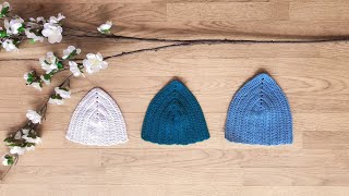 Réaliser FACILEMENT des bonnets pour top robe maillot au crochet  Toutes tailles  TUTO DEBUTANT [upl. by Kirsch]