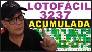 ACUMULOU Dicas Para a Lotofacil 3237 Análise E Sugestão [upl. by Artemas]