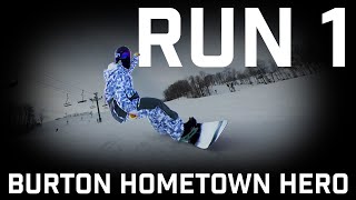 Run 1 Burton Hometown Hero Snowboard [upl. by Helga657]