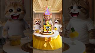 Cute Cat Birthday Party cat cutecat catlover shortsviral [upl. by Pros]