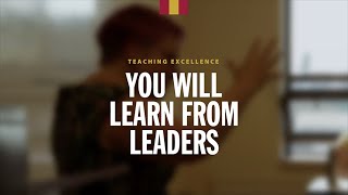 Teaching Excellence You will learn from leaders [upl. by Northway674]