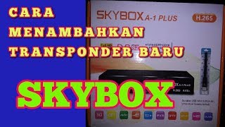 CARA MENAMBAH TRANSPONDER BARU SKYBOX [upl. by Anawit]