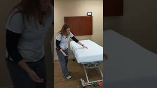 Tennessee Nursing Assistant Skill 15  Making an Unoccupied Bed Erin Pulaski [upl. by Hsiwhem]