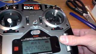 How to Dx6i with elevon mixing to get 125 throw [upl. by Huai]