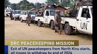 UN peacekeeping mission starts DRC exit [upl. by Ecertap]