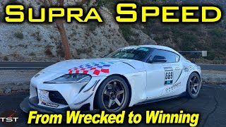 Turning a CRASHED Toyota Supra into a Time Attacker [upl. by Hnamik40]