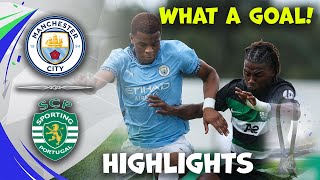 Man City u19 vs Sporting u19  UEFA Youth League  Highlights 05112024 [upl. by Iroj]