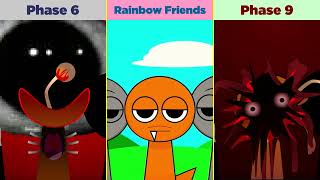 Phase 6 vs Rainbow Friends vs Phase 9 in Incredibox Sprunki [upl. by June]