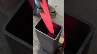 Heat treating a pair of chef knives forged from 80CrV2 steel knifemaking bladesmith [upl. by Yerok291]