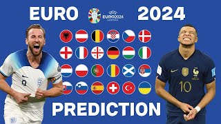 ⚽️Prediction on the EURO 2024 tournament Germany Football [upl. by Inaluahek]