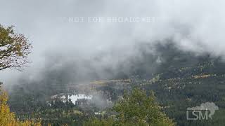 09222024 Estes Park CO  First Seasonal Snowfall  Fall Colors [upl. by Otsuj]