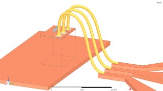 ChiptoPCB RF Wirebond Simulation in HFSS  MMIC 03 [upl. by Acinom662]