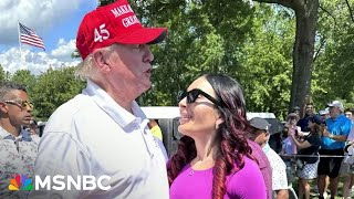 ‘She’s a free spirit’ Trump defends relationship with farright racist Laura Loomer [upl. by Atnaloj]