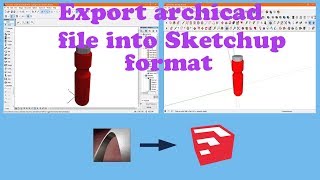 Archicad Tutorial  Unique technique to import archicad file into sketchup format [upl. by Ahsietal495]