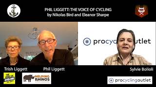 Phil Liggett and Trish Liggett on PHIL LIGGETT THE VOICE OF CYCLING [upl. by Ihcalam]