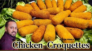 Chicken Croquettes  Croquettes  Chicken Recipe  Snack recipe  Goan Recipe  Easy Recipe [upl. by Anilemrac]