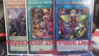 Abyss Actor 2nd Place Deck Profile March 2024 [upl. by Gnolb256]