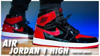 Air Jordan 1 High OG Patent Bred [upl. by Chemush]