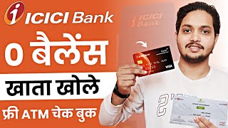 ICICI Zero Balance Account Opening Online 2024  ICICI Bank Account Opening Online [upl. by Oidacra989]