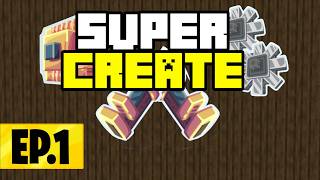 NEW SUPERFLAT CREATE MODPACK  Create Superflat Survival  Minecraft Modpack  EP 1 [upl. by Larue]