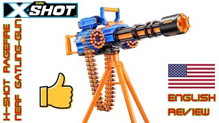 XShot Insanity Ragefire  Nerf Gatling  Unboxing Review and Full Analysis  OWL Nerf Community [upl. by Ahsienak594]