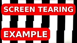 Screen Tearing Example [upl. by Olram]