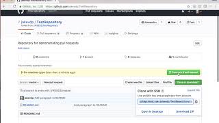 Creating a Simple Github Pull Request [upl. by Ydniahs421]