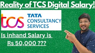 TCS Digital Salary Structure 2024  Reality of TCS Salary  TCS Inhand Salary for Freshers🔥🔥 [upl. by Aenahs314]