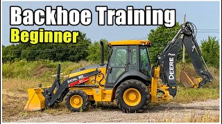 How to Operate a Backhoe  Tractor Loader Backhoe Training [upl. by Glassman]