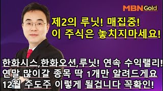 이효근의 텐텐텐 1122제2의 루닛 매집중 이 주식은 놓치지마세요 한화시스템한화오션루닛 연속 수익시리즈 연말 많이 갈종목 주도주 알려드릴께요 꼭확인 [upl. by Nyloj320]