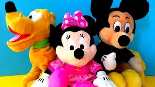 Disney Toys Mickey Mouse Minnie Mouse and Pluto [upl. by Kaliope]