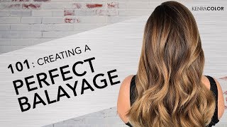 101 Learning the Basics of Balayage  Kenra Color [upl. by Bobbie]