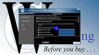 HP Officejet Pro 8000 Enterprise Printer  Network amp Software Installation [upl. by Nye]