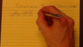 210 Rationalizing Binomial Denominators [upl. by Aribold]