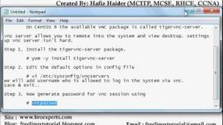 VNC Installation on Centos 6 [upl. by Dolloff]