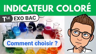 Choisir un INDICATEUR COLORÉ lors dun TITRAGE  🎯 Exercice BAC  Chimie Terminale spécialité [upl. by Terle314]