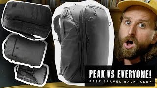 PEAK DESIGN TRAVEL BAG VS NOMATIC WANDRD GORUCK [upl. by Odnuges]