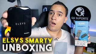 ELSYS SMARTY com ANDROID TV e GOOGLE ASSISTENTE  Unboxing e detalhes [upl. by Adel]