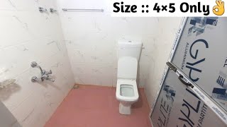 4×5 Small Bathroom Design 🔥  Washroom Design 4×5  Budget Bathroom Design [upl. by Llertal]