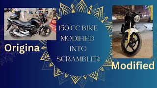 150 cc Bike Modified into a Hot Scrambler [upl. by Mota]