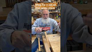 Shop tip how to set up a spokeshave woodworking diy shshop ts op [upl. by Enelaehs]