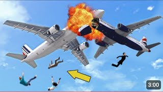 AirFrance Airbus a380 Collide amp Crash Emergency land at UAE Today gta5 fyp shorts [upl. by Aniryt]