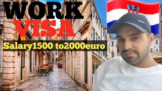 Europe Work visa Croatia ka work visa Chef 👨‍🍳 ki Vacancy European country Croatia 🇭🇷 jobs [upl. by Weider]