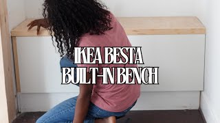 Ikea Besta Builtin Bench [upl. by Ahtibat728]